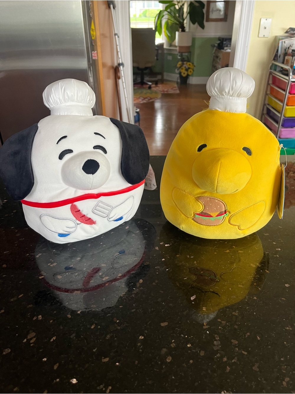 Peanuts Snoopy & Woodstock Cute Chef Squishmallows 10”